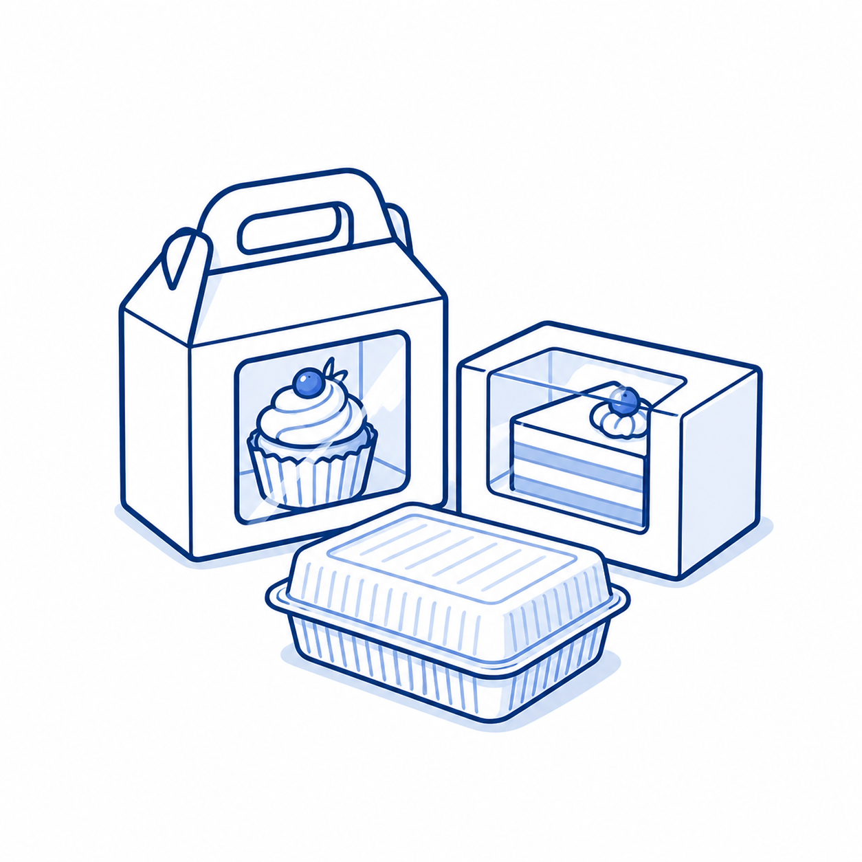 Obaly pro cukrárny a lahůdky