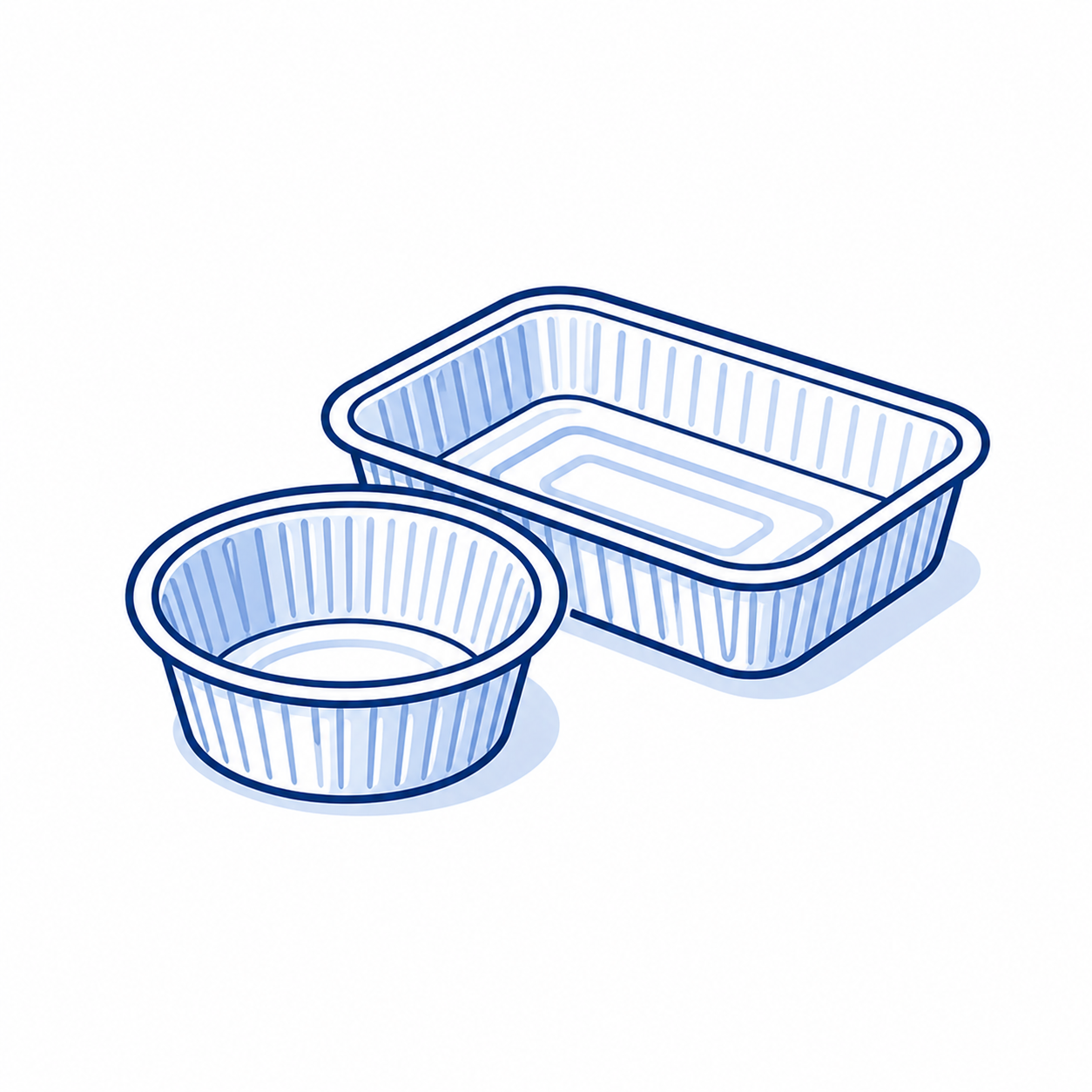 Hliníkové misky a tácy