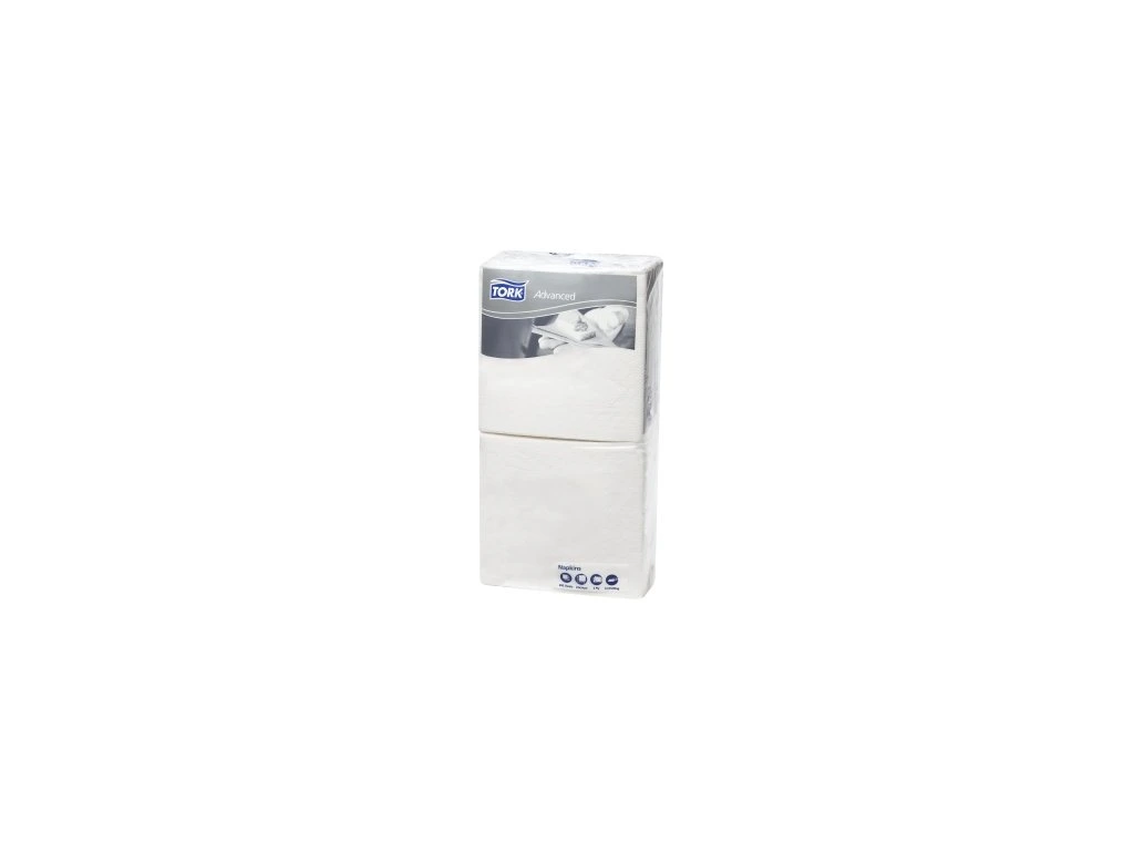 TORK Papírové ubrousky 2vrstvy 24x24cm bílé - 200ks