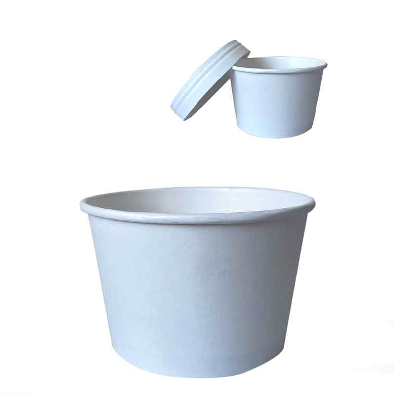 Miska na polévku bílá papír (350 ml) - (40 ks/balení) 