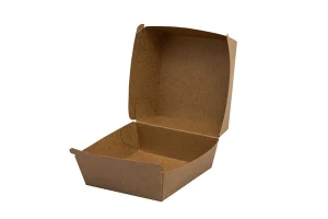 Krabička na hamburger kraft 110 × 110 × 77 mm (50 ks)