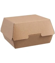 Hamburger box papírový 110x110x100mm hnědý (100ks/balení)