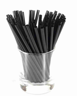 JUMBO brčka 8x255mm černá - znovu použitelná (150ks/balení)